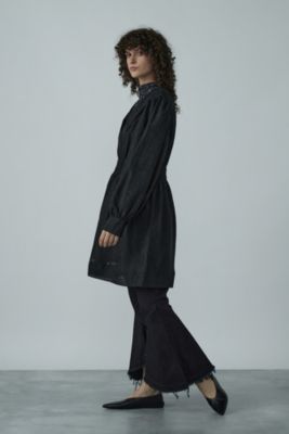GANNI(ガニー)のCrinkled Georgette Collar Smock Mini Dress