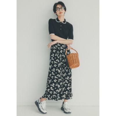 シンゾーン SHANTUNG FRILL SKIRT