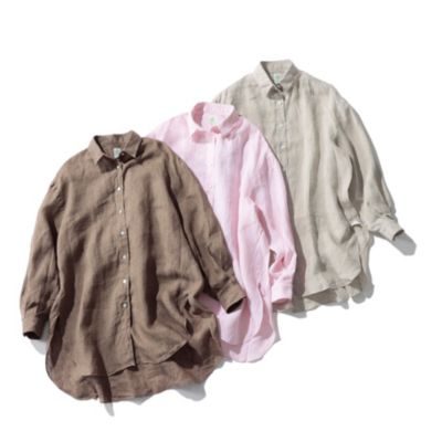 【美品】 finamore リネンシャツ XSサイズ Finamore 【春夏新作/25ss】＜選べる2つの襟＞ フィナモレ 春夏