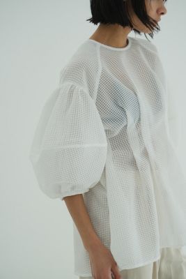 CLANE(クラネ)のSHEER PLAID VOLUME SLEEVE TOPS通販 | 集英社