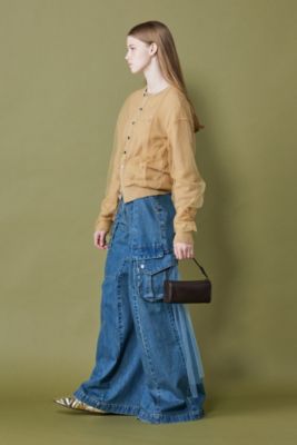 チカキサダ　デニムフリンジTOPS チカキサダデニムフリンジTOPS