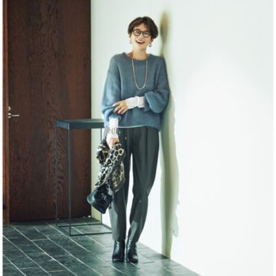 heve Tinker Knit gray へイヴ ティンカーニット Grey Knit Sweater with Vents - 8111 | Womance – WOMANCE