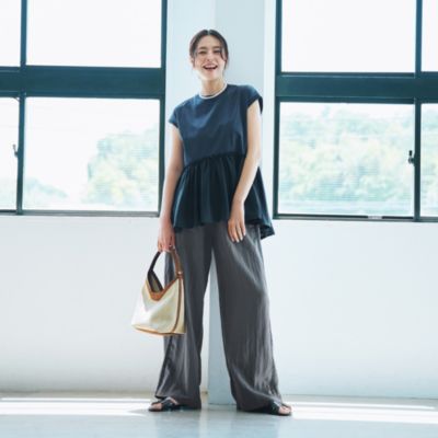 12closet(トゥエルブクローゼット)の【洗える】異素材切り替えフレンチ