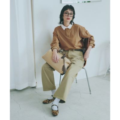 12closet(トゥエルブクローゼット)の【洗える】ラガーシャツ風トップス