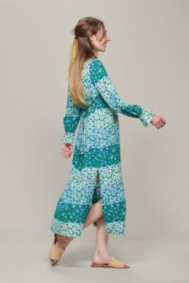 “BAUM UND PFERDGARTEN” ティアードミニドレス Green Baum Und Pferdgarten Abi Jacquard Mini Dress - EU 34/UK 6