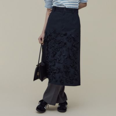 ミュベール　フラワーポロニット フラワーポロプルオーバー | MUVEIL Online Shop