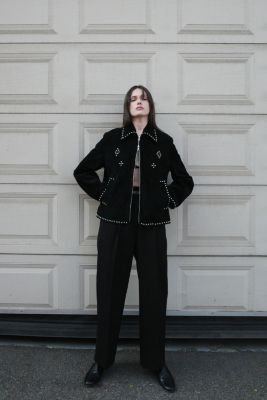 ジャケット・アウター CLANE SUEDE STUDS BLOUSON CLANE - スウェードレザー スタッズブルゾン - SUEDE STUDS BLOUSON