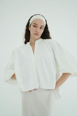 トップス CLANE VOLUME SELEEVE STAND NECK SHIRT CLANE(クラネ)のVOLUME SELEEVE STAND NECK SHIRTS通販 | mirabella