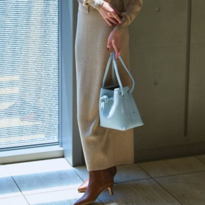 細見えリブニットスカート／M7days