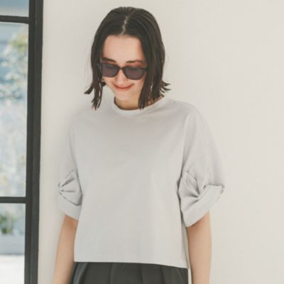 SAYAKA DAVIS(サヤカ ディヴィス)のツイストスリーブTシャツ通販 SAYAKA DAVIS(サヤカ ディヴィス)のツイストスリーブTシャツ通販