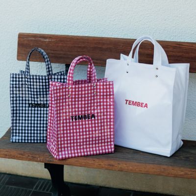 TEMBEA(テンベア)のPAPER TOTE SMALL GINGHAM通販 | 集英社HAPPY PLUS STORE