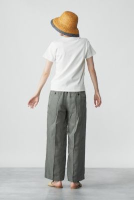 beautiful people germent dyed acetate linen wide pants