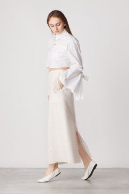 【美品】ブラミンク blamink 　コットンシルク　プリント　フラワースカート BLAMINK 2024 フラワープリントスカート