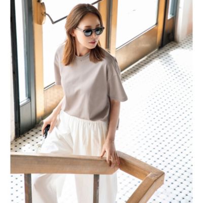 一枚で安心して着られる厚手コットン地Tシャツ　ハーフスリーブTシャツ