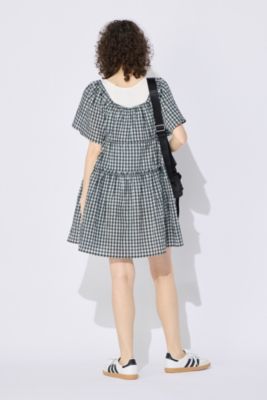 GANNI(ガニー)のSeersucker Check Mini Layer Dress通販