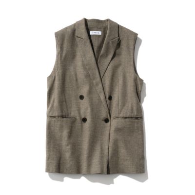 SACRA ジレ　ベスト　LINEN COTTON CHAMBRAY SACRA(サクラ)のLINEN COTTON CHAMBRAY通販 | 集英社HAPPY PLUS STORE