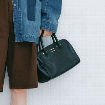 美品◎ヤングアンドオルセン EMBOSSED LEATHER BOSTON S ヤングアンドオルセン エンボス レザー ボストン M – YOUNG