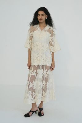 CLANE(クラネ)のSHEER FROWER LACE SHIRT通販 | 集英社HAPPY CLANE(クラネ)のSHEER FROWER LACE SHIRT通販 | 集英社HAPPY