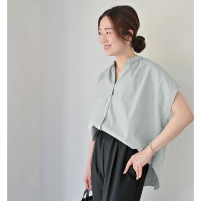 OURHOME サラッと涼しい二の腕すっきりブラウス サラッと涼しい二の腕すっきりブラウス – OURHOME