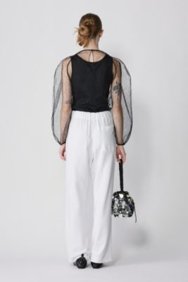 AMOMENTO(アモーメント)のSHEER LACE MOCK NECK TOP通販