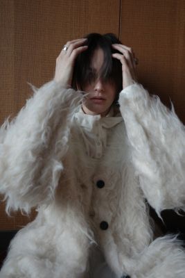 CLANE(クラネ)のBI COLOR SHAGGY KNIT CARDIGAN通販 | 集英社HAPPY