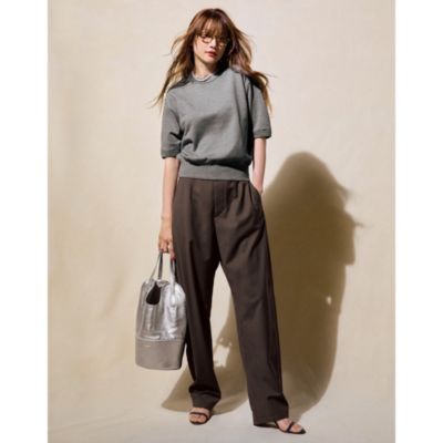 【美品】LOEFF ネイビー半袖スエット LOEFF(ロエフ)の半袖スウェット通販 | 集英社HAPPY PLUS STORE