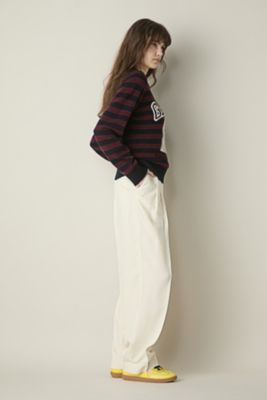 GANNI(ガニー)のGraphic Wool Mix Poodle Stripe Crewneck通販