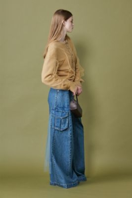 チカキサダ　デニムフリンジTOPS チカキサダデニムフリンジTOPS