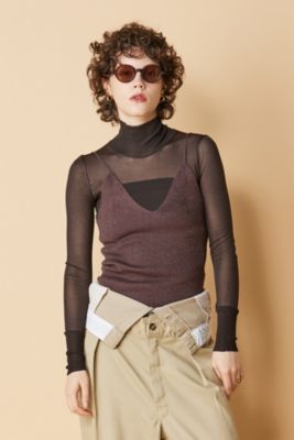 KANAKO SAKAI(カナコ サカイ)のGLITTER RIBBED KNIT CAMISOLE通販