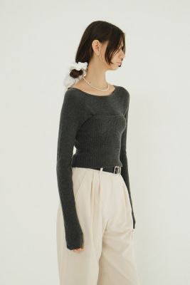 CLANE(クラネ)のBUSTIER SET KNIT TOPS通販 | 集英社HAPPY PLUS STORE