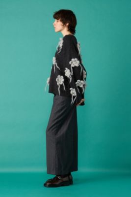 AMOMENTO(アモーメント)のSTRIPE WOOL SKIRT通販 | mirabella
