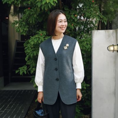 OURHOME(アワーホーム)の【LEE別注】上質素材のあったかウールベスト