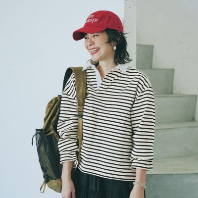 12closet(トゥエルブクローゼット)の【洗える】ラガーシャツ風トップス