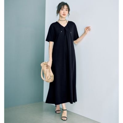 前後２WAYで使えて、体型カバーできて、夏まで快適！　【Marisol別注】接触冷感２WAY半袖ワンピース