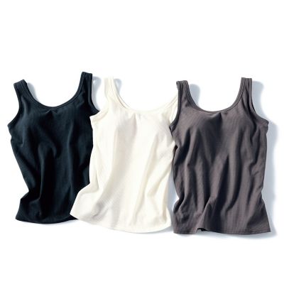 サクラ　ブラデリス　ブラ付きリブタンクトップ　LL 2枚セット サクラ様専用 ブラデリス ブラ付きリブタンクトップ LL 2枚