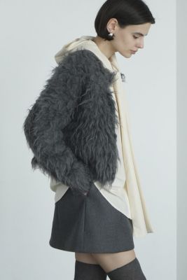 CLANE(クラネ)のSHAGGY SHORT KNIT CARDIGAN通販 | mirabella