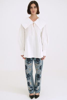 CLANE(クラネ)のBIG COLLAR DRAWSTRING BLOUSE通販 | mirabella