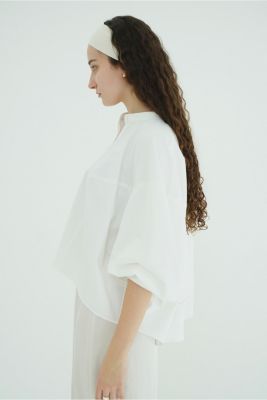 CLANE(クラネ)のVOLUME SELEEVE STAND NECK SHIRTS通販 | mirabella
