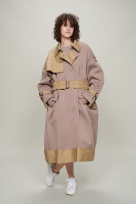 MALAMUTE pleated trench coat