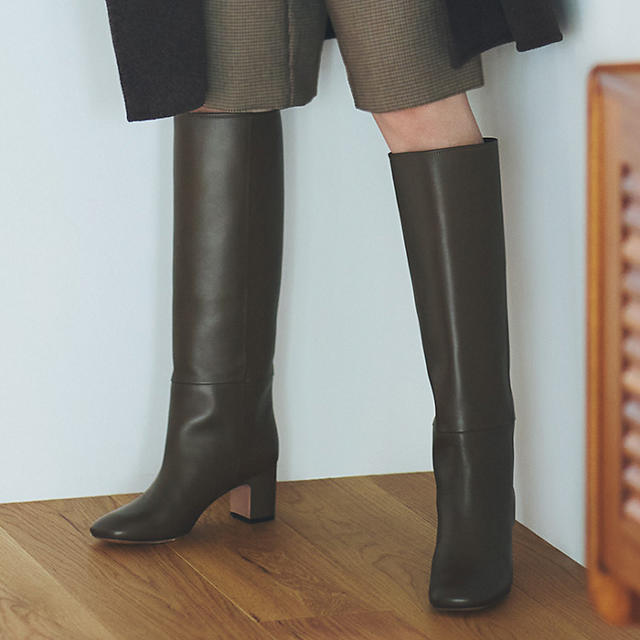 PELLICO SEMI SQUARE TOE LONG BOOTS