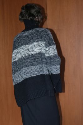 CLANE(クラネ)のGRADATION BORDER WIDE KNIT TOPS通販 | 集英社HAPPY ...