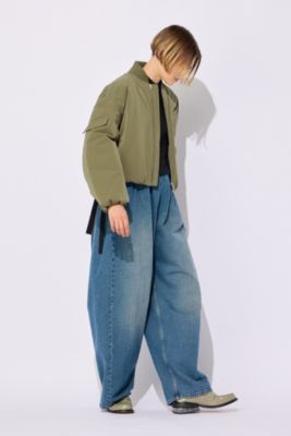 GANNI(ガニー)のLight Twill Oversized Short Bomber Jacket通販