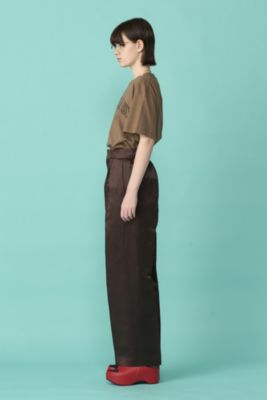 BLAMINK(ブラミンク)のリネンコットンバックギャザーストレート