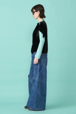 beautiful people ワイドデニムパンツ left hand twill wide 3sides denim pants – beautiful people