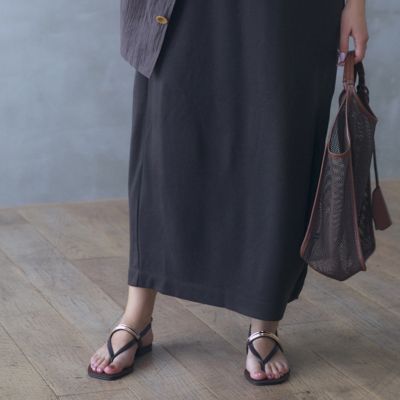 LAOCOONTE(ラオコンテ)のゴムストラップトングサンダル通販