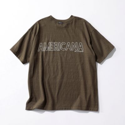 Americana(アメリカーナ)のラフィー丸胴 プリント T通販