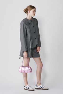 【関税込み】Sandy Liang グレー Hinoki ショートパンツ Sandy Liang - Grey Hinoki Short – Frances May