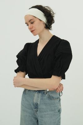 CLANE(クラネ)のPINTUCK CROPPED BLOUSE通販 | 集英社HAPPY PLUS