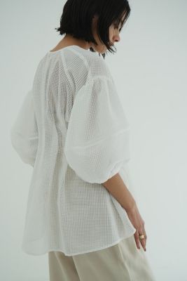 【即日発送】CLANE SHEER PLAID VOLUME SLEEVE 0 CLANE(クラネ)のSHEER PLAID VOLUME SLEEVE TOPS通販 | 集英社