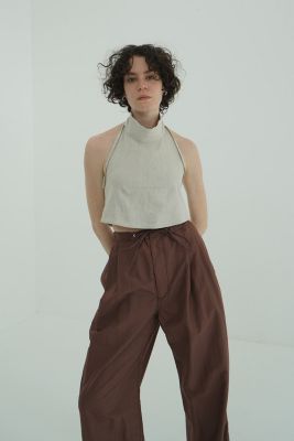 CLANE HALTER HIGH NECK CAMISOLE TOPS - メルカリ